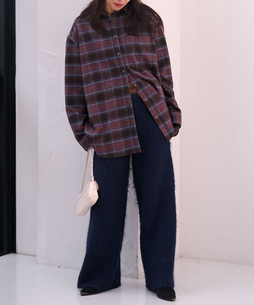 AKTE（アクテ）の「リラックスニットパンツ（その他パンツ・レディース・ネイビー系/カーキ系・2/1）」の3枚目の写真