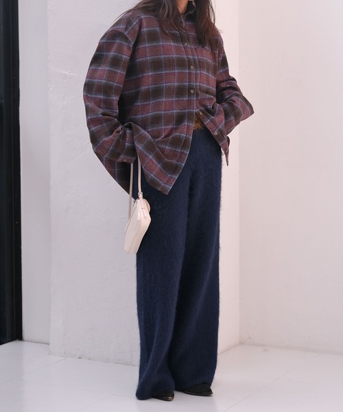 AKTE（アクテ）の「リラックスニットパンツ（その他パンツ・レディース・ネイビー系/カーキ系・2/1）」の5枚目の写真