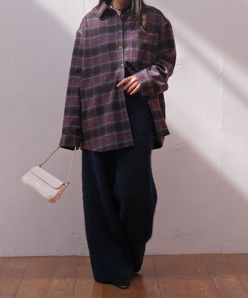 AKTE（アクテ）の「リラックスニットパンツ（その他パンツ・レディース・ネイビー系/カーキ系・2/1）」の7枚目の写真