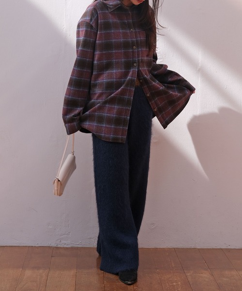 AKTE（アクテ）の「リラックスニットパンツ（その他パンツ・レディース・ネイビー系/カーキ系・2/1）」の8枚目の写真