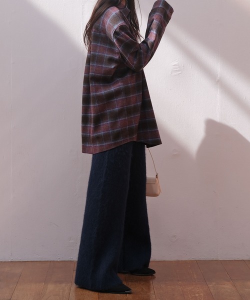 AKTE（アクテ）の「リラックスニットパンツ（その他パンツ・レディース・ネイビー系/カーキ系・2/1）」の9枚目の写真