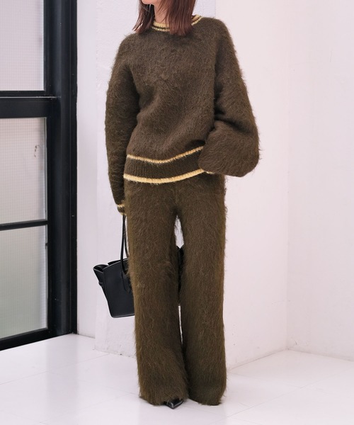 AKTE（アクテ）の「リラックスニットパンツ（その他パンツ・レディース・ネイビー系/カーキ系・2/1）」の14枚目の写真