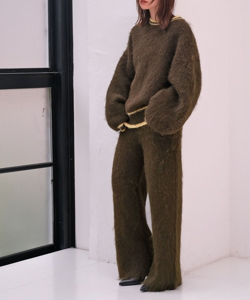 AKTE（アクテ）の「リラックスニットパンツ（その他パンツ・レディース・ネイビー系/カーキ系・2/1）」の16枚目の写真