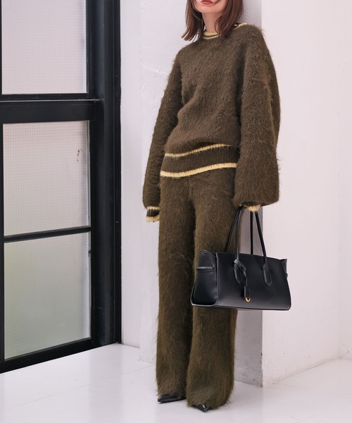 AKTE（アクテ）の「リラックスニットパンツ（その他パンツ・レディース・ネイビー系/カーキ系・2/1）」の17枚目の写真