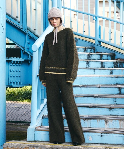 AKTE（アクテ）の「リラックスニットパンツ（その他パンツ・レディース・ネイビー系/カーキ系・2/1）」の19枚目の写真