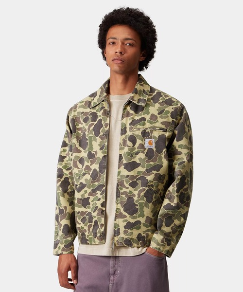 NATO 迷彩服 Lサイズ コットン Carharttワンポイントワッペン Carhartt WIP/カーハートダブリューアイピー ジャケット DUCK DETROIT