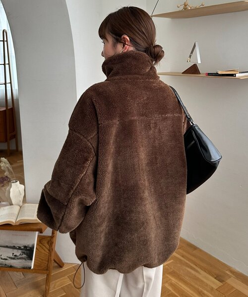 ユニセックス】フェイクファースタンドブルゾン（ブルゾン）｜DISCOAT