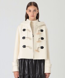 BLUE LABEL CRESTBRIDGE(ブルーレーベルクレストブリッジ)のツイルメルトンショートダッフルコート(ダッフルコート)