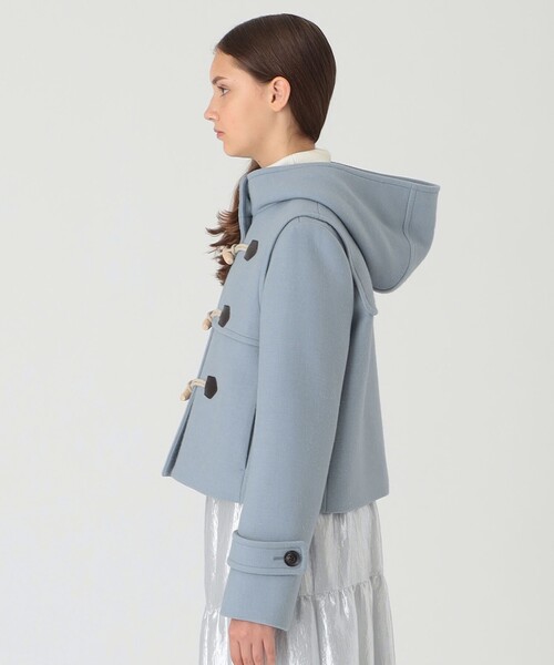 【超美品】BLUE LABEL CRESTBRIDGE　ダッフルコート　ブルー ツイルメルトンショートダッフルコート（ダッフルコート）｜BLUE LABEL