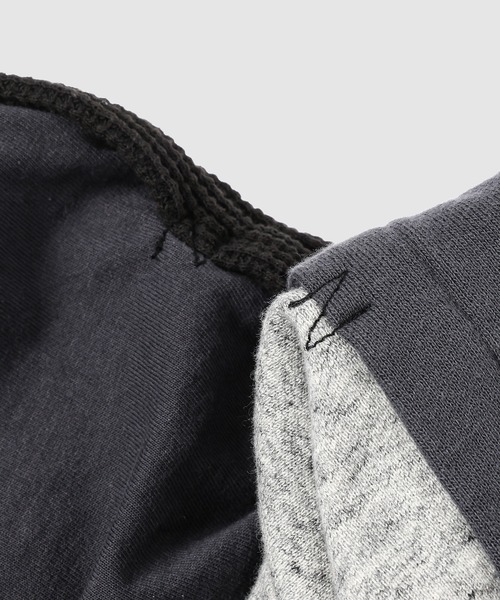 FACETASM(ファセッタズム)の「LAYERD HOODIE(パーカー・メンズ・ネイビー/チャコールグレー/ブルー系その他・4/3)」の7枚目の写真