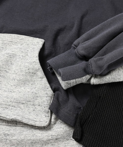 FACETASM(ファセッタズム)の「LAYERD HOODIE(パーカー・メンズ・ネイビー/チャコールグレー/ブルー系その他・4/3)」の8枚目の写真