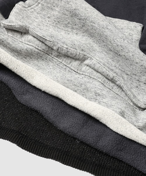 FACETASM(ファセッタズム)の「LAYERD HOODIE(パーカー・メンズ・ネイビー/チャコールグレー/ブルー系その他・4/3)」の9枚目の写真