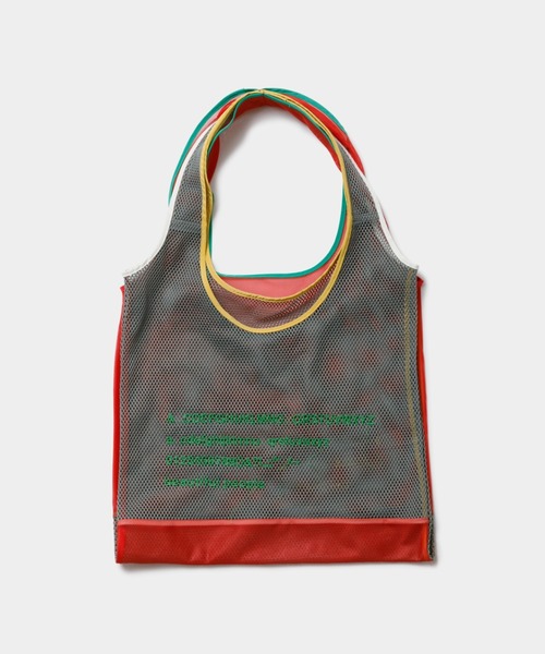 beautiful people（ビューティフルピープル）の「flip alphabet       embroidery marchebag（トートバッグ・レディース・グレー/イエロー・FREE）」の2枚目の写真