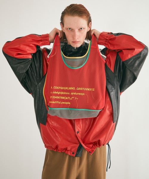 beautiful people（ビューティフルピープル）の「flip alphabet       embroidery marchebag（トートバッグ・レディース・グレー/イエロー・FREE）」の11枚目の写真