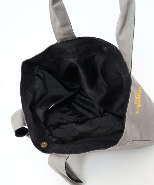 mis zapatos（ミス　サパト）の「MIS ZAPATOS TOTE リメイクデニムトートバッグ（トートバッグ・レディース・グレー・FREE）」の16枚目の写真