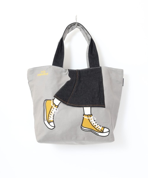 mis zapatos（ミス　サパト）の「MIS ZAPATOS TOTE リメイクデニムトートバッグ（トートバッグ・レディース・グレー・FREE）」の17枚目の写真
