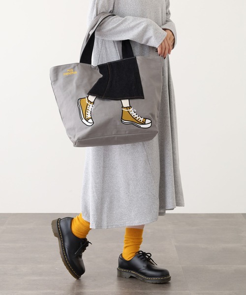 mis zapatos（ミス　サパト）の「MIS ZAPATOS TOTE リメイクデニムトートバッグ（トートバッグ・レディース・グレー・FREE）」の7枚目の写真