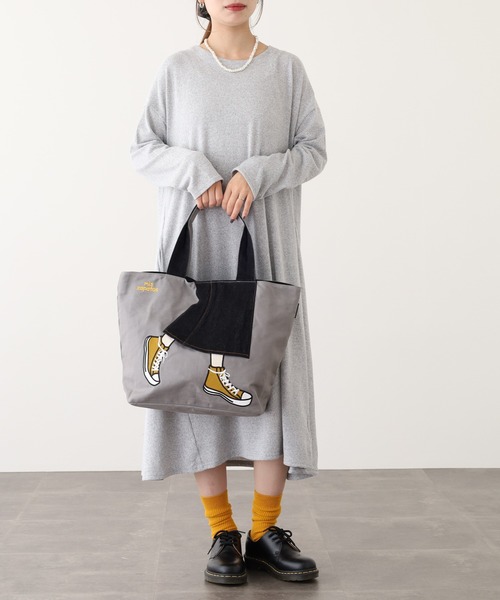 mis zapatos（ミス　サパト）の「MIS ZAPATOS TOTE リメイクデニムトートバッグ（トートバッグ・レディース・グレー・FREE）」の9枚目の写真