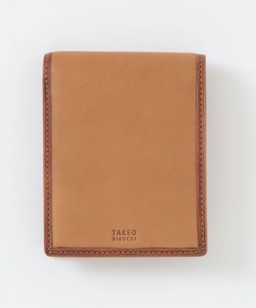 【TAKEO KIKUCHI /タケオキクチ】クロードⅡ 二つ折り財布 羊革