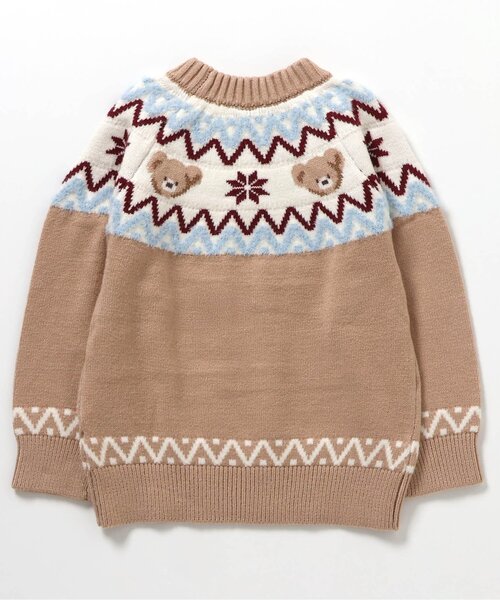 apres les cours(アプレレクール)の「【洗える】tiny bear バラエティニット(ニット/セーター・キッズ・ベージュ/ネイビー・100/80/120/110/90)」の5枚目の写真