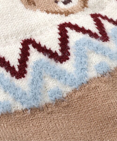 apres les cours(アプレレクール)の「【洗える】tiny bear バラエティニット(ニット/セーター・キッズ・ベージュ/ネイビー・100/80/120/110/90)」の16枚目の写真