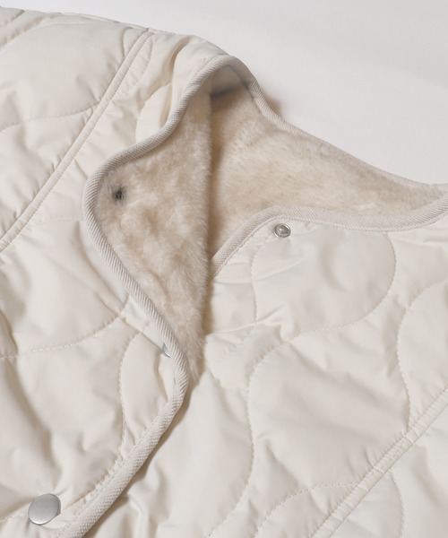 coca（coca）（コカ）の「リバーシブルファーキルティングミドルコート（その他アウター・レディース・ブラック/グレイッシュベージュ/ライトベージュ・L/M/S）」の21枚目の写真