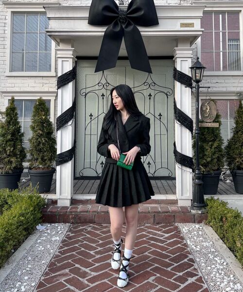 AVANDRESS（アバンドレス ）の「Daphne Tweed Pleated Skirt IVORY（スカート・レディース・アイボリー・SMALL/MEDIUM）」の5枚目の写真