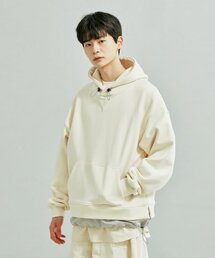 DOUBLE LAYERED HOODY _ IVORY