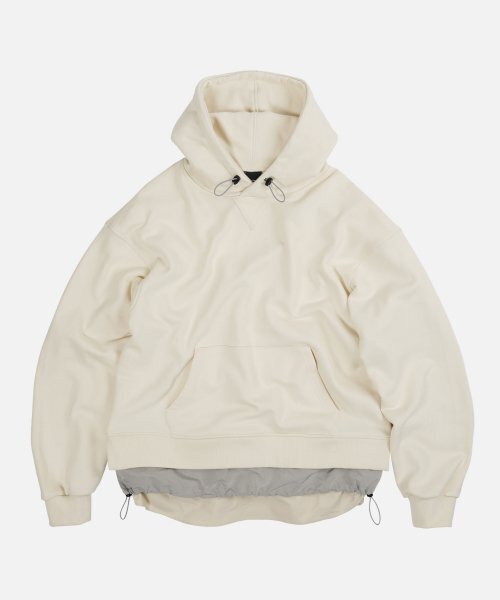 FRIZMWORKS(フリズムワークス)の「DOUBLE LAYERED HOODY _ IVORY(パーカー・メンズ・その他・MEDIUM/LARGE/X-LARGE)」の2枚目の写真