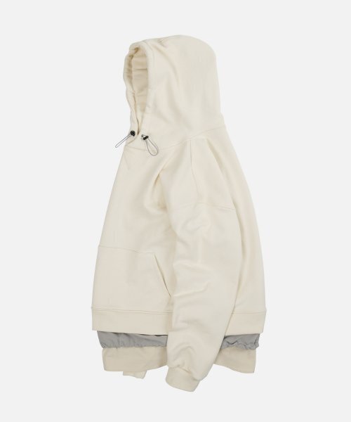 FRIZMWORKS(フリズムワークス)の「DOUBLE LAYERED HOODY _ IVORY(パーカー・メンズ・その他・MEDIUM/LARGE/X-LARGE)」の3枚目の写真
