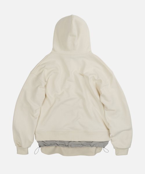 FRIZMWORKS(フリズムワークス)の「DOUBLE LAYERED HOODY _ IVORY(パーカー・メンズ・その他・MEDIUM/LARGE/X-LARGE)」の4枚目の写真