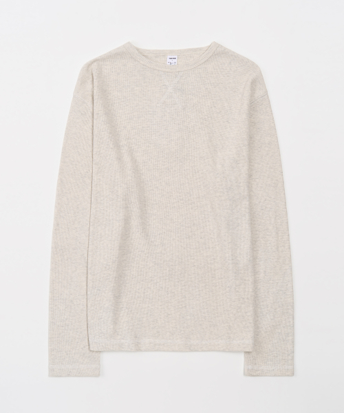 TOFFEE(トフィー)の「スティッチワッフルロングスリーブ (オートミール)(Tシャツ/カットソー・メンズ・その他・MEDIUM/LARGE/X-LARGE)」の1枚目の写真
