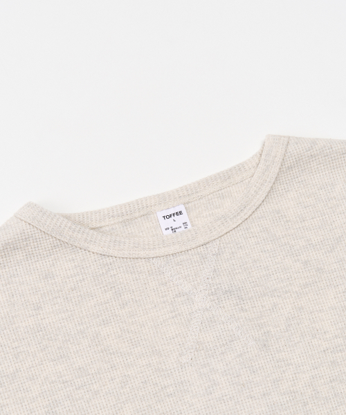 TOFFEE(トフィー)の「スティッチワッフルロングスリーブ (オートミール)(Tシャツ/カットソー・メンズ・その他・MEDIUM/LARGE/X-LARGE)」の2枚目の写真
