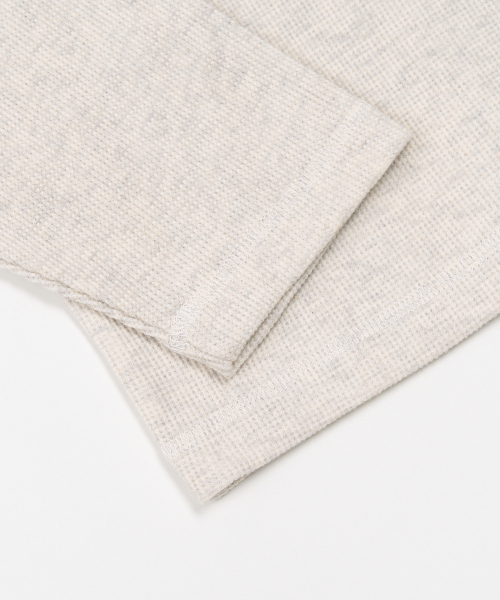 TOFFEE(トフィー)の「スティッチワッフルロングスリーブ (オートミール)(Tシャツ/カットソー・メンズ・その他・MEDIUM/LARGE/X-LARGE)」の4枚目の写真
