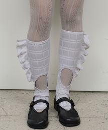 TYPESERVICE（タイプサービス）の「Side Ruffled Cut Out Socks [Gray]（ソックス/靴下）」