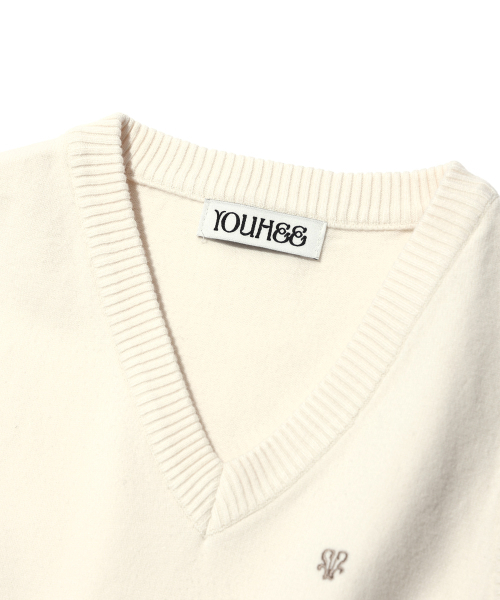 YOUHEE（ユヒ）の「YOUHEE SYMBOL BASIC KNIT VEST IVORY（ベスト・レディース・その他・FREE）」の4枚目の写真
