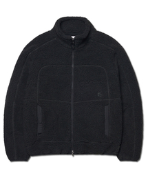 TRACE SHERPA FLEECE JACKET - BLACK