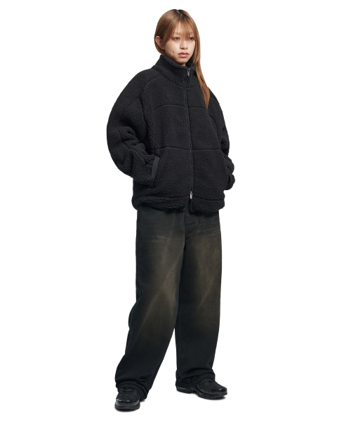NOMANUAL(NOMANUAL)の「TRACE SHERPA FLEECE JACKET - BLACK(その他アウター・レディース・その他・LARGE/SMALL/MEDIUM)」の5枚目の写真