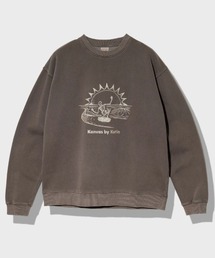 katin（ケイティン）の「KATIN/ケイティン　スカル製品染めトレーナー -SKATEBOARD-（スウェット）」