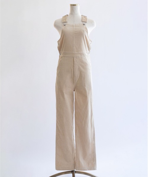 EN NEUME(エンノイム)の「Slim Fit Over-All(サロペット/オーバーオール・レディース・ブラック/アイボリー/ブルー・0/1)」の2枚目の写真