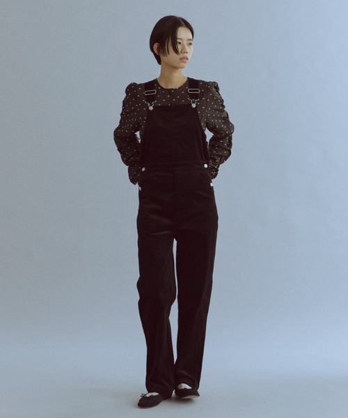 EN NEUME(エンノイム)の「Slim Fit Over-All(サロペット/オーバーオール・レディース・ブラック/アイボリー/ブルー・0/1)」の13枚目の写真