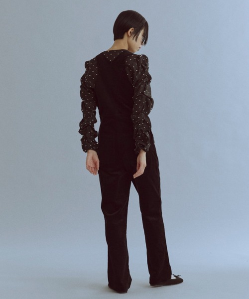 EN NEUME(エンノイム)の「Slim Fit Over-All(サロペット/オーバーオール・レディース・ブラック/アイボリー/ブルー・0/1)」の15枚目の写真