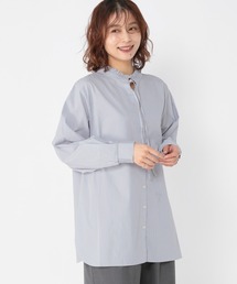studio CLIP | ダブルフロントポプリンストライプブラウス(シャツ/ブラウス)