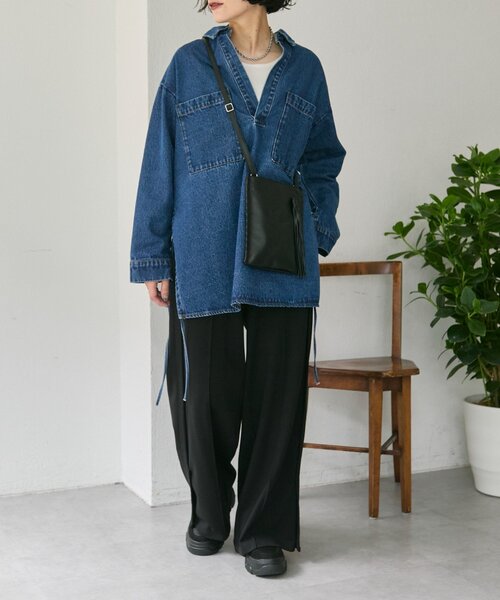 ear PAPILLONNER(イアパピヨネ)の「sampo×earホースタッセルショルダーバッグ《本革/軽量150g》(ショルダーバッグ・レディース・ブラック/ブラウン・FREE)」の14枚目の写真