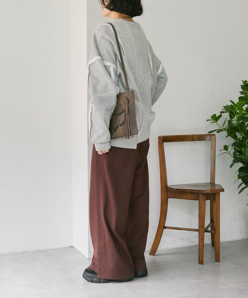 ear PAPILLONNER(イアパピヨネ)の「sampo×earホースタッセルショルダーバッグ《本革/軽量150g》(ショルダーバッグ・レディース・ブラック/ブラウン・FREE)」の15枚目の写真