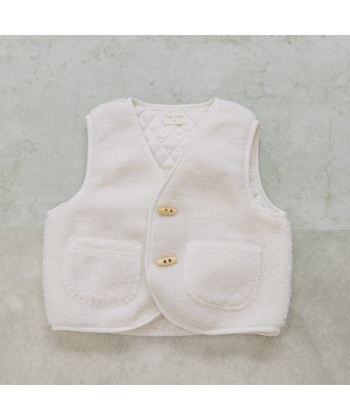 FirstCloset×mioさん】ボアベスト オフホワイト（ベスト）｜トイザらス