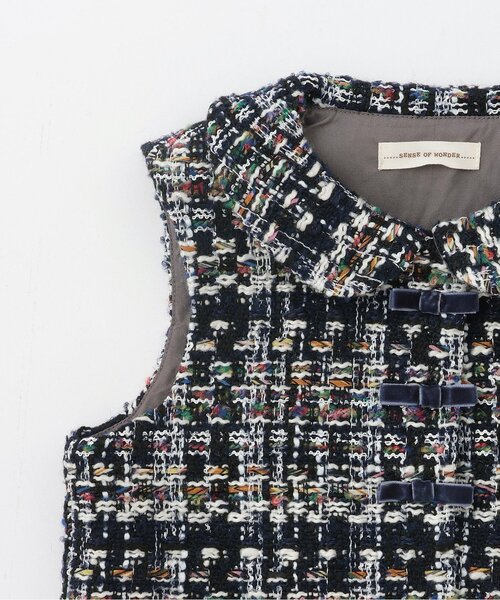 sense of wonder(センスオブワンダー)の「ロービングチェックベスト(ベスト・キッズ・レッド/ネイビー・90cm/100cm/110cm/120cm/130cm)」の7枚目の写真