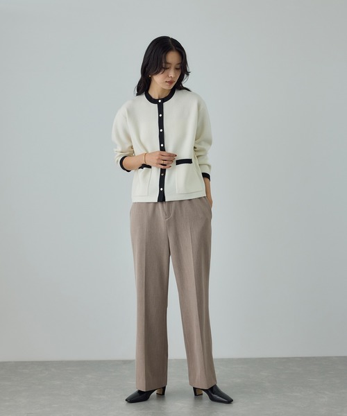 ROPE'(ロペ)の「ストレッチギャバセミフレアイージーパンツ/イージーケア(その他パンツ・レディース・ベージュ/ブラック/オフホワイト・36/38)」の11枚目の写真