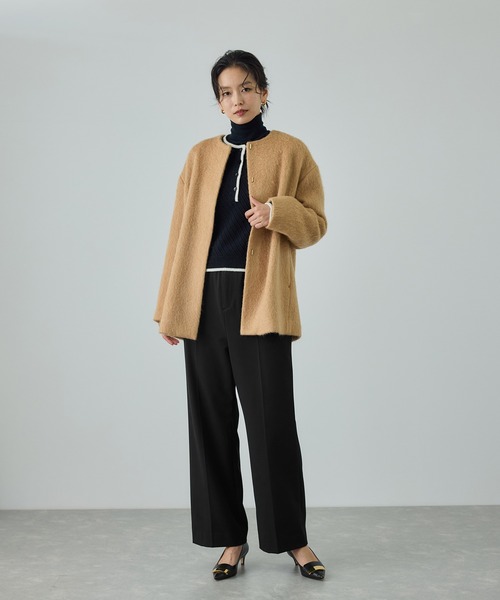 ROPE'(ロペ)の「ストレッチギャバセミフレアイージーパンツ/イージーケア(その他パンツ・レディース・ベージュ/ブラック/オフホワイト・36/38)」の13枚目の写真