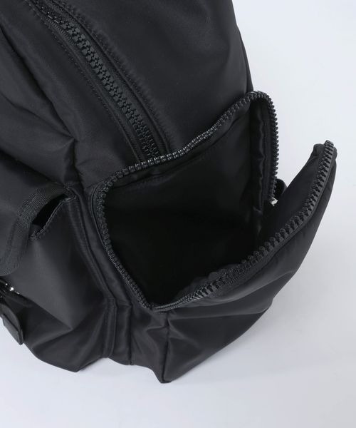 JEANASIS(ジーナシス)の「ナイロンポケットバックパック/637893(バックパック/リュック・レディース・カーキ/ブラック・FREE)」の11枚目の写真